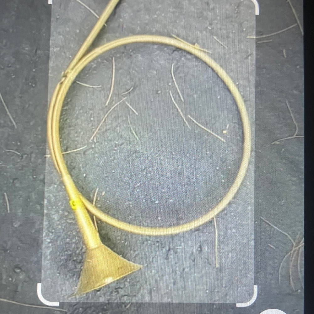 Brass trumpet horn antique from 1960